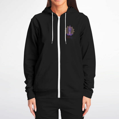 Untamed Fashion Zip-Up Hoodie - AOP