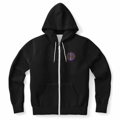 Untamed Fashion Zip-Up Hoodie - AOP